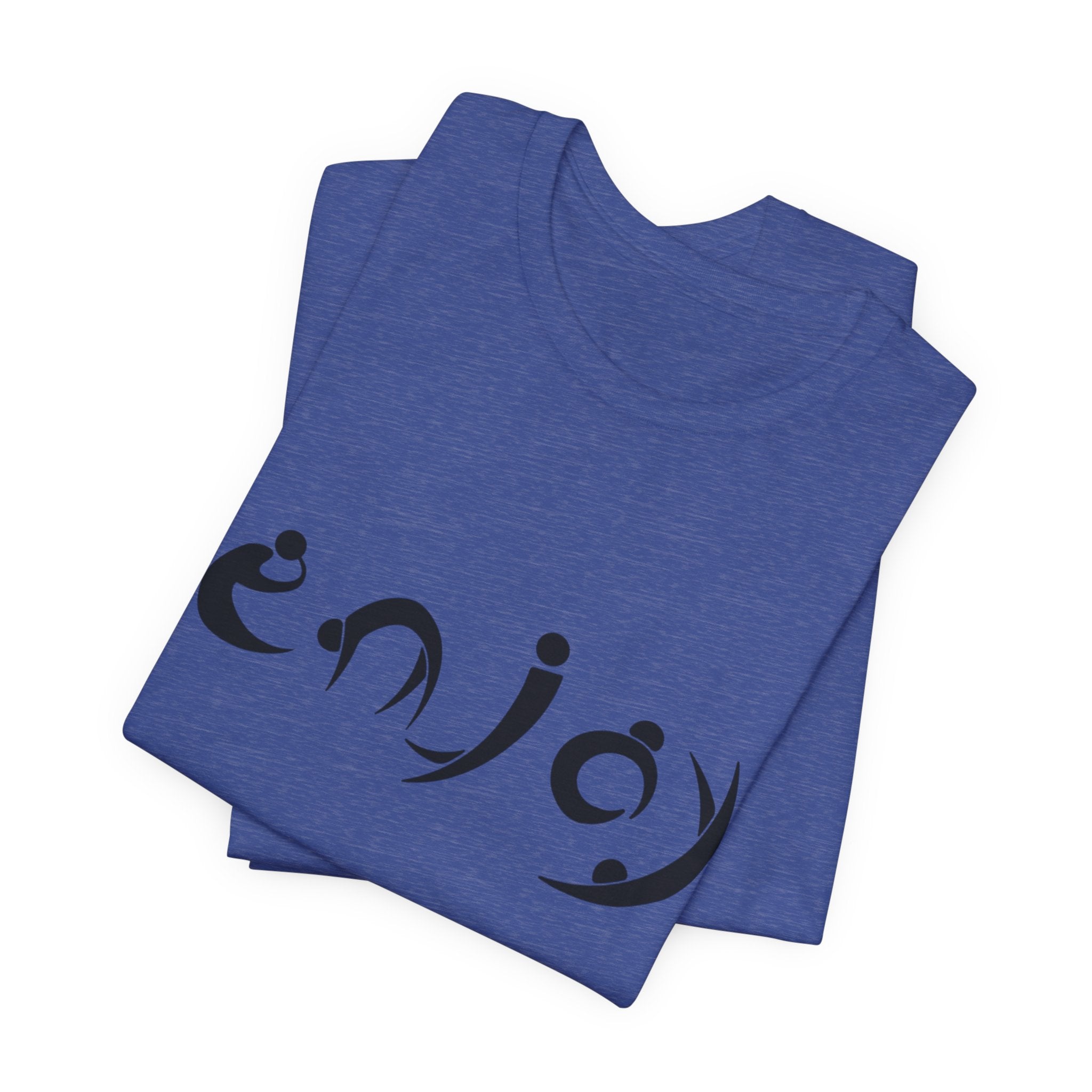 Enjoy Script Tee — Minimalist Positive Message T‑Shirt