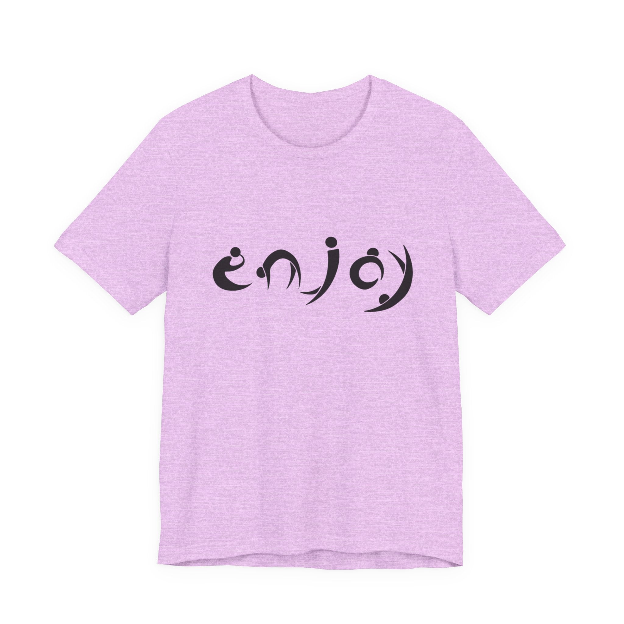 Enjoy Script Tee — Minimalist Positive Message T‑Shirt