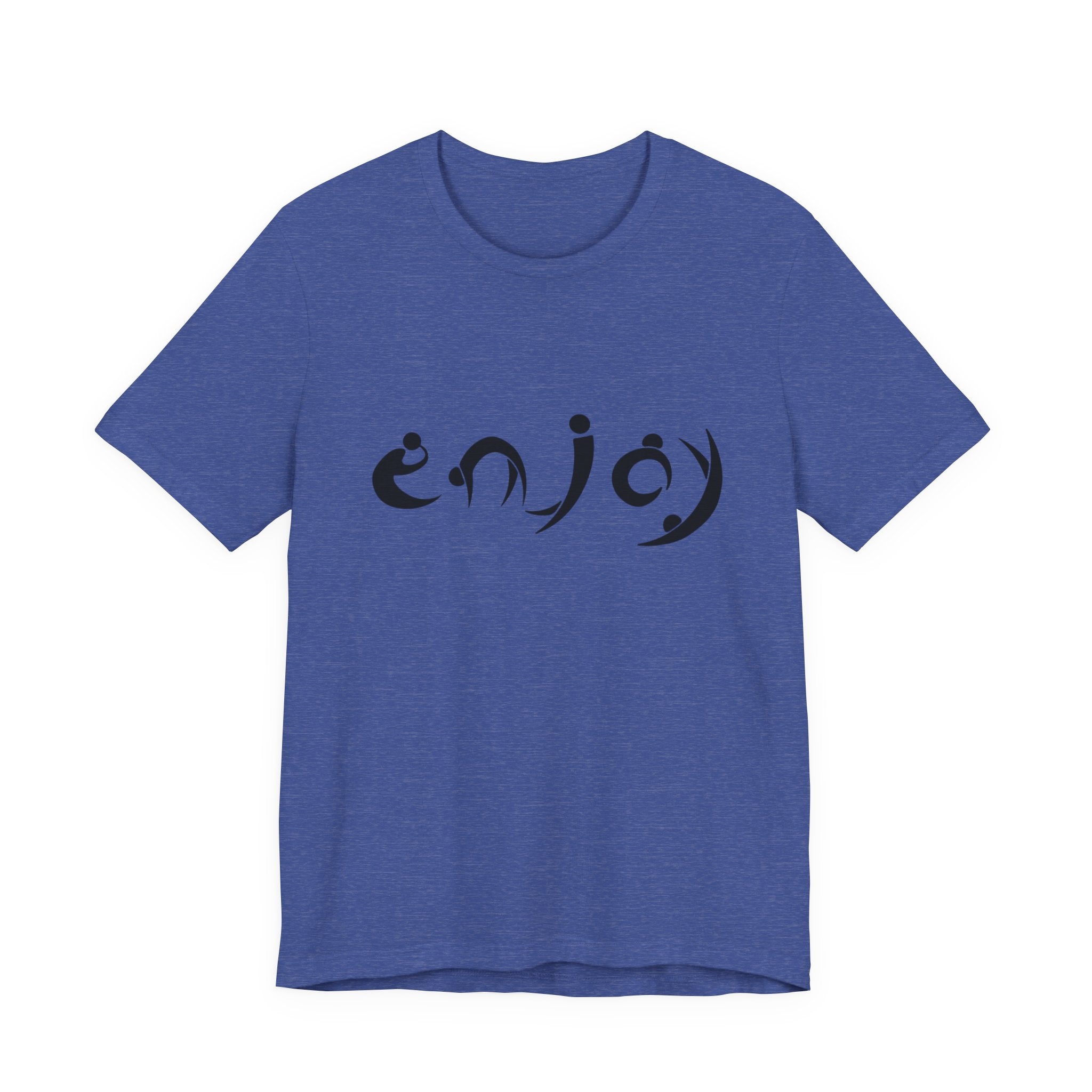 Enjoy Script Tee — Minimalist Positive Message T‑Shirt