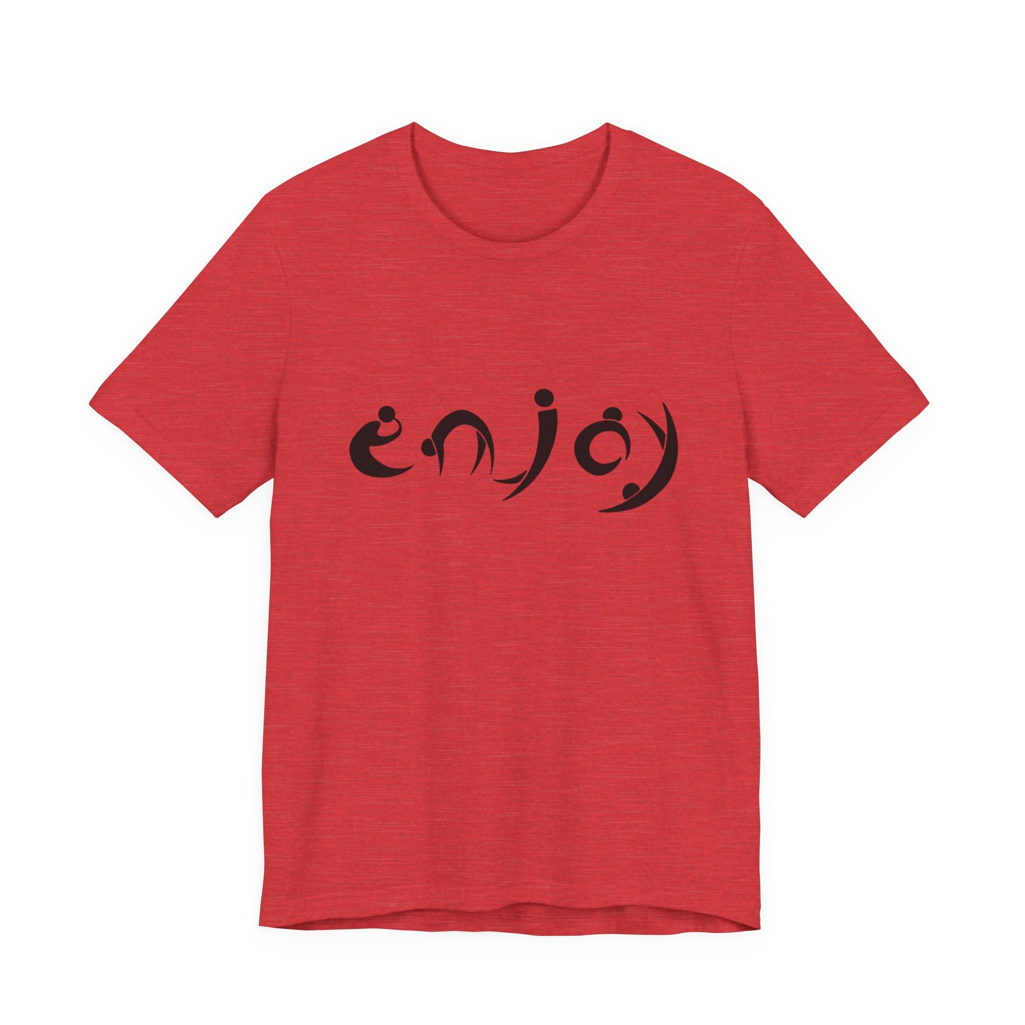 Enjoy Script Tee — Minimalist Positive Message T‑Shirt