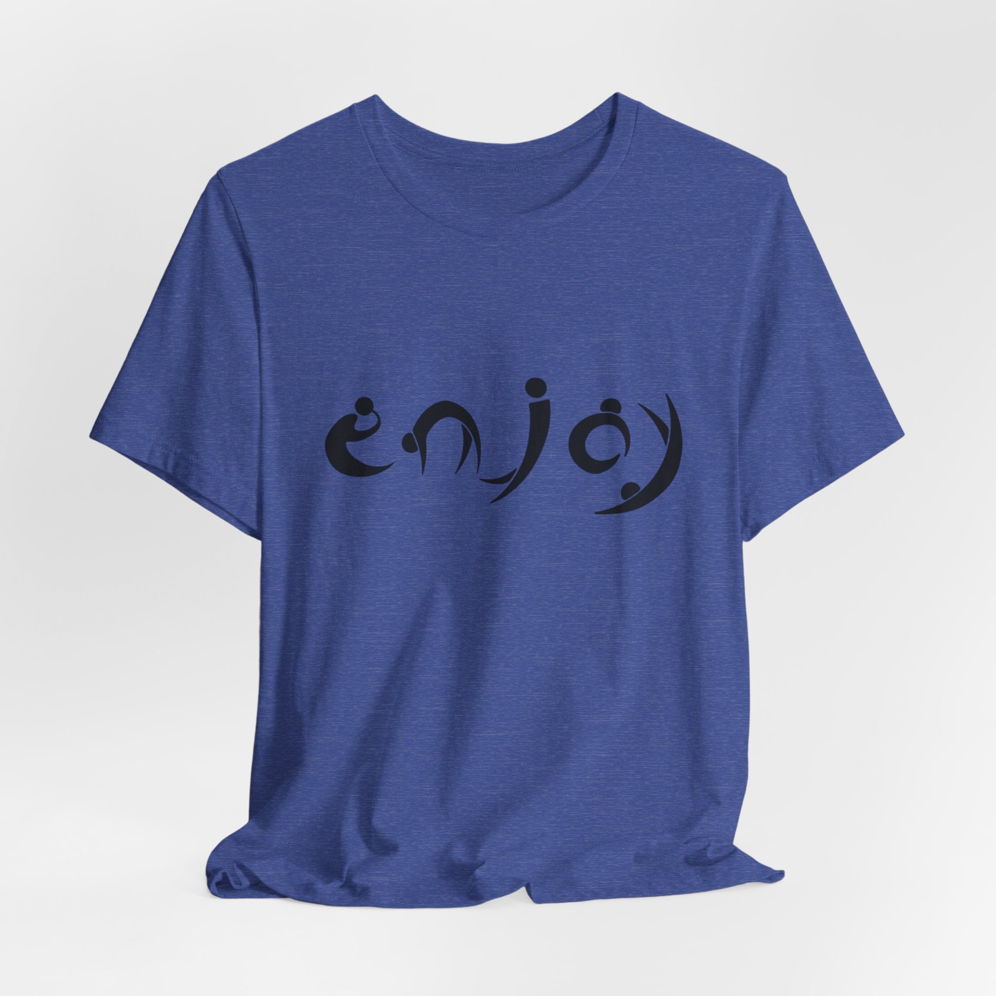 Enjoy Script Tee — Minimalist Positive Message T‑Shirt