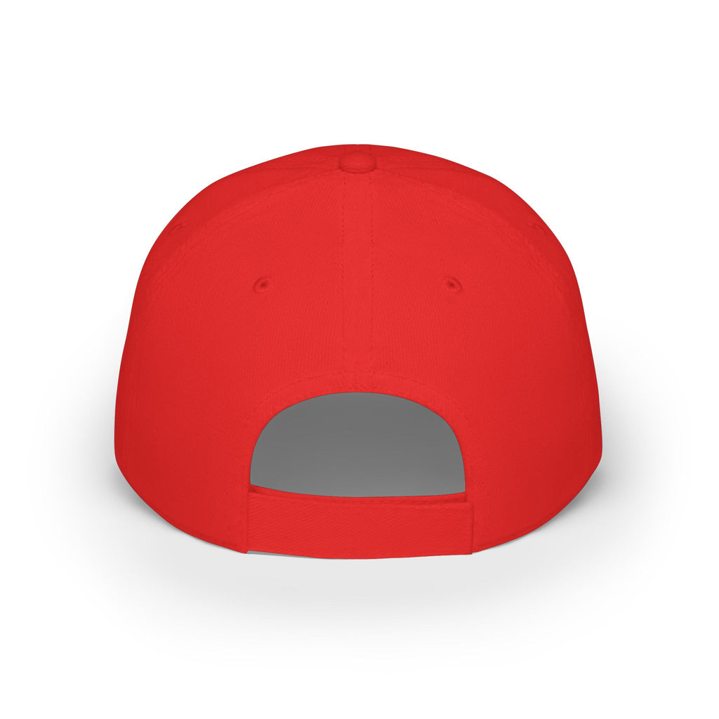 Enjoy Embroidered Baseball Cap — Casual Red Low-Profile Hat